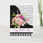 Carte de piano floral (Devant)