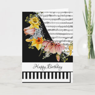 Carte de piano personnalisable