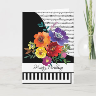 Carte de piano personnalisable