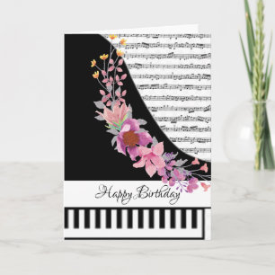 Carte de piano personnalisable
