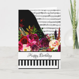 Carte de piano personnalisable