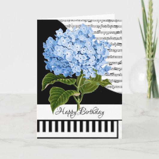 Carte de piano personnalisable (Devant)
