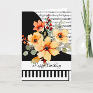 Carte de piano personnalisable