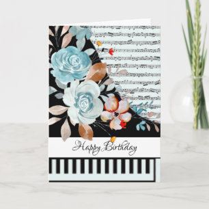 Carte de piano personnalisable
