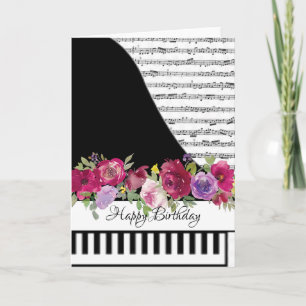 Carte de piano personnalisable