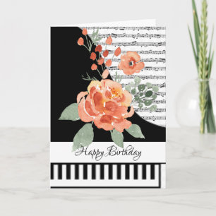 Carte de piano personnalisable