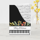 Carte de piano personnalisable (Fleur jaune)