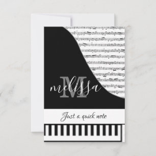 Carte de piano personnalisable
