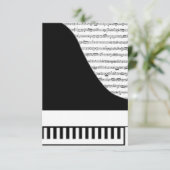Carte de piano personnalisable (Debout devant)