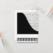 Carte de piano personnalisable (Devant/Arrière en situation)