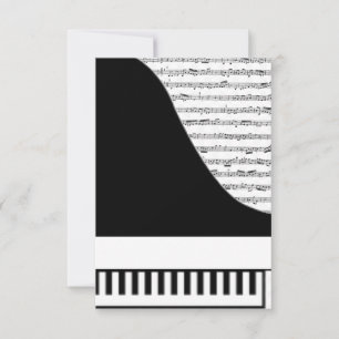 Carte de piano personnalisable