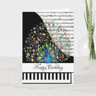 Carte de piano personnalisable