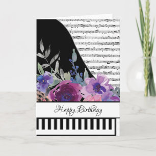 Carte de piano personnalisable