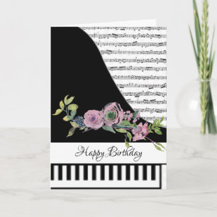 Carte de piano personnalisable