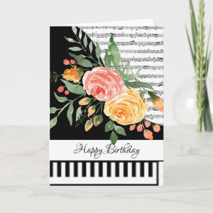 Carte de piano personnalisable