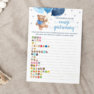 Carte de Pictionary Emoji de Livre pour Enfants Ou