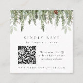 Carte de pièce jointe du code QR de Noël (Devant)