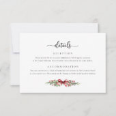 Carte de pièce pour Noël d'hiver (Devant)