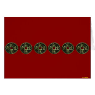 Carte de pièces chinoises