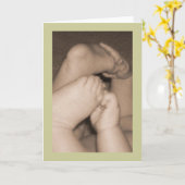 Carte de pieds de bébé (Fleur jaune)