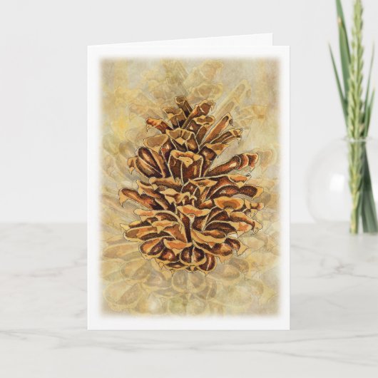 Carte de Pinecone de vacances (Devant)