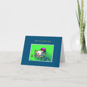 Carte de pingouin fête des pères