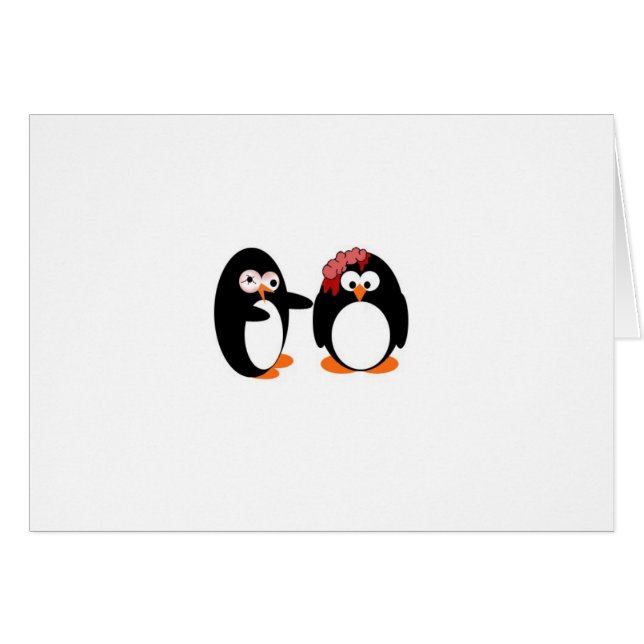 Carte de pingouins de zombi (Devant horizontal)