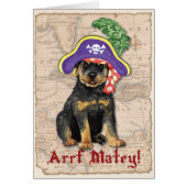 Carte de pirate de rottweiler (Devant)
