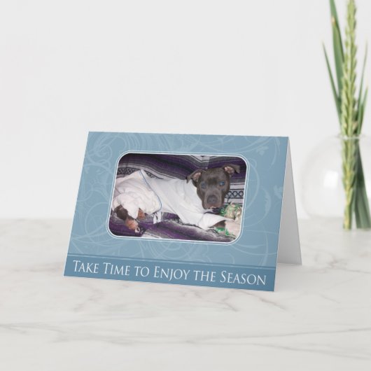 Carte de Pitbull de vacances (Devant)