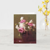 Carte de pivoines et de roses de Henri (Fleur jaune)