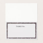 Carte de place blanche du cadre de Parties scintil (Outside Unfolded)