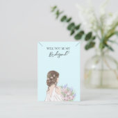 Carte de place d'affichage du collier cadeau Bride (Debout devant)