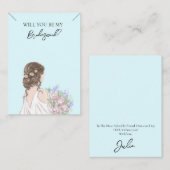 Carte de place d'affichage du collier cadeau Bride (Devant / Derrière)