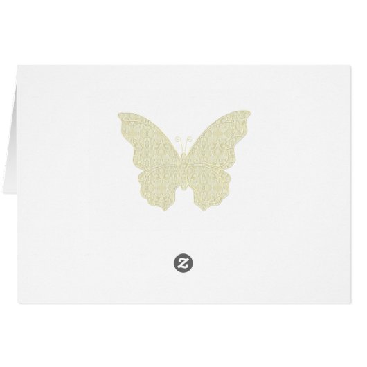 Carte de place de la table Burap and Lace Monogram (Dos Horizontal)