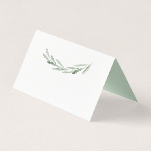 Carte de place de la table de couronnes d'olive ve (Back)