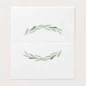 Carte de place de la table de couronnes d'olive ve (Outside Unfolded)