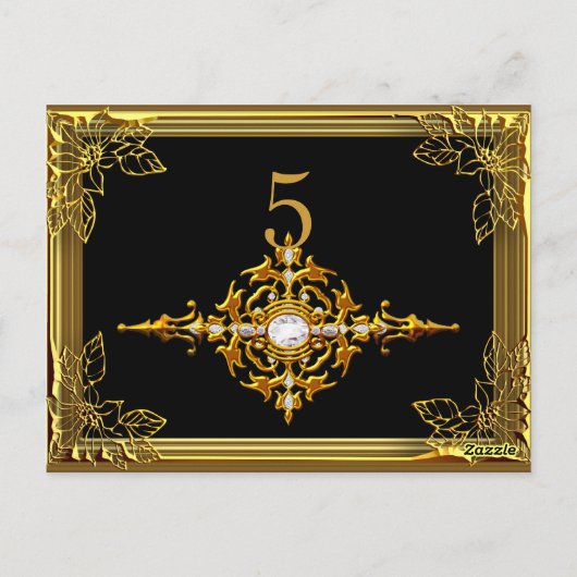 Carte de place de siège Black Gold (Dos)