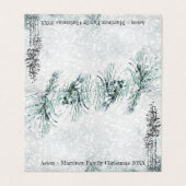 Carte de place de siège de l'invité de la tempête  (Extérieur déplié)