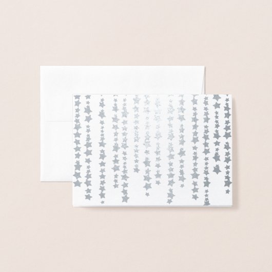 Carte De Place De Siège Invité Argent "Under The S (Derrière avec enveloppe)