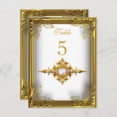 Carte de place de siège pour le numéro de table en (Devant / Derrière)