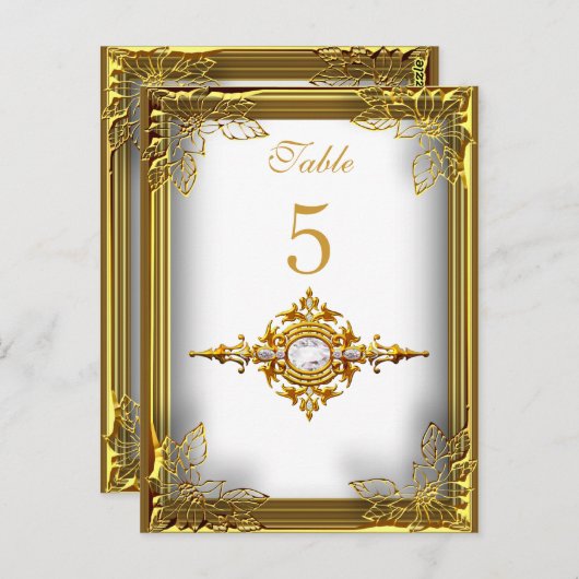 Carte de place de siège pour le numéro de table en (Devant / Derrière)