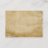 Carte de place de table aux fleurs antiques (Dos)