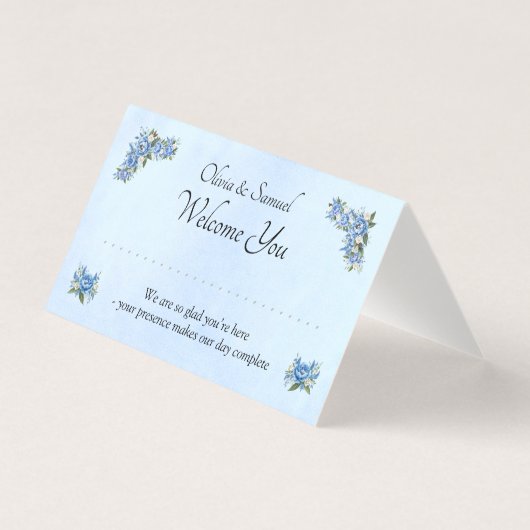 Carte de place de table - avec messages (Front)