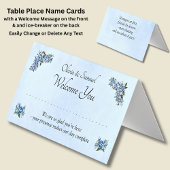 Carte de place de table - avec messages