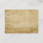 Carte de place de table de marguerite vintage (Dos)