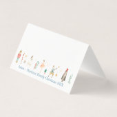 Carte de place de table de personnages de craqueli (Dos)