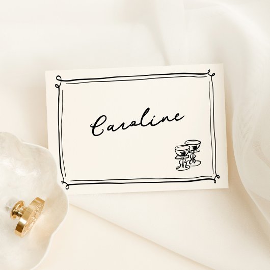 Carte de Place Dessinée à la Main de Manière Fanta