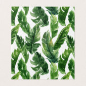Carte de place d'été pour Feuilles tropicaux Water (Inside Unfolded)