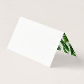 Carte de place d'été pour Feuilles tropicaux Water (Back)