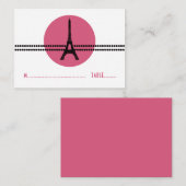 Carte de Place Dots Parisiens, Rose (Devant / Derrière)